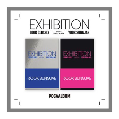 BTOB Yook Sungjae EXHIBITION : Look Closely 1st Single Album with Tracking Sealed JUNG JAE (POCA SET(Hall1+Hall2))