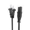 Figure D 8.2ft 2 Prong Power Cord Replacement for Husqvarna Viking 1002LCD, 1003LCD, Designer Diamond, S25, 560ED, Prelude 340, Designer 1, Quilt Sapphire 835 Sewing Machine Power Cord AC Cable view 2
