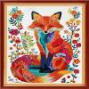 Dimensean Stamped Cross Stitch Kits Full Range of Embroidery Patterns Starter Kits for Beginners Adult DIY Cross Stitches Needlepoint Kits 11CT-Colorful Cat 16x20 inch view 1
