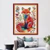 Dimensean Stamped Cross Stitch Kits Full Range of Embroidery Patterns Starter Kits for Beginners Adult DIY Cross Stitches Needlepoint Kits 11CT-Colorful Cat 16x20 inch view 2