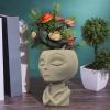 YuZhuStoon Succulent Planter Mold, Silicone Flower Pot Molds for Concrete Epoxy Resin, Alien Concrete Pot Mold Succulent Flowerpot Clay Cement Plaster Molds DIY Home Garden Flower Pots Mould, pink view 3