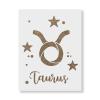 Taurus Zodiac Symbol Stencil - Ideal for Educational and Signage Projects, Craft Stencils view 1