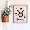 Taurus Zodiac Symbol Stencil - Ideal for Educational and Signage Projects, Craft Stencils view 3
