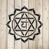Anahata Heart Chakra Stencil - Essential for Professional and Instructional Designs, Stencils for Crafts view 4