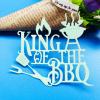 Yjcnelcr King Of The BBQ Letter Barbecue Metal Cutting Dies Embossing Stencil Scrapbooking Greeting Card Making Album Template Dies Cut Mold Decoration Metal Cutting Dies view 4