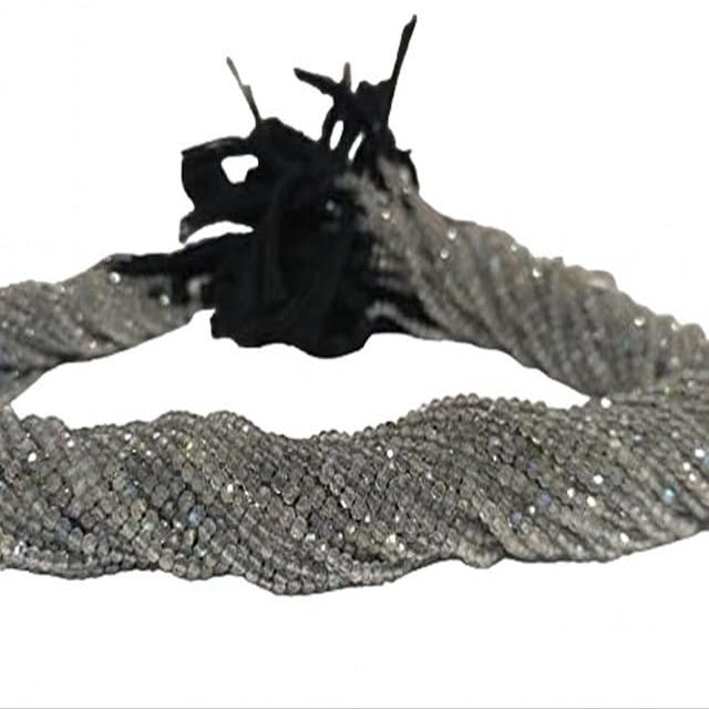 2-2.5mm Micro Labradorite Faceted Rondelle Beads 13 Inch lot of 10 Strands CHIK-STRD-95369