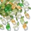 Airssory 50 Pcs 5 colors Handmade Lemon Lampwork Charms Green Yellow Imitation Fruit Glass Crystal Charms with Leaf for DIY Jewelry Craft Earrings view 1
