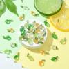 Airssory 50 Pcs 5 colors Handmade Lemon Lampwork Charms Green Yellow Imitation Fruit Glass Crystal Charms with Leaf for DIY Jewelry Craft Earrings view 3
