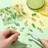 Airssory 50 Pcs 5 colors Handmade Lemon Lampwork Charms Green Yellow Imitation Fruit Glass Crystal Charms with Leaf for DIY Jewelry Craft Earrings view 4