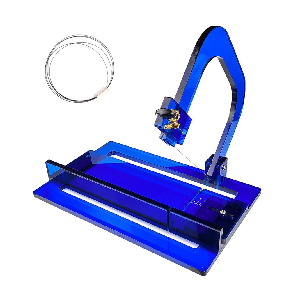 LOXGO Adjustable Loaf Soap Cutter Acrylic Box Tool Wire For Handmade Soap Cutting Slicer Multifunction Cutting Beveler Planer Supplies Soap Cutters For Soap Making Adjustable