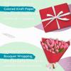 SMART&CASUAL 15" x 450" (37.5') Kraft Paper Roll for Art Craft Supplies Gift Wrapping Moving Packing Kids Painting Drawing Paint Easel Poster Chart Paper (Red, 15" W x 450" L (37.5')) view 4