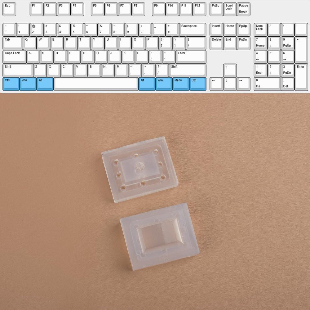 beimo Cherry Profile Keycaps Resin Casting Molds Set for Mechanical Gaming Keyboard,Easy Use for Handmade Keycaps, Silicone Material (1.25U(Ctrl Key))