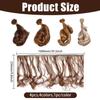 GLOBLELAND 4Pcs 4 Colors Doll Curly Wigs 10inch Long Doll Hair Extension Dolls Making Arts Supplies DIY Crafts Long Synthetic Wigs Doll Accessories view 2