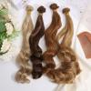 GLOBLELAND 4Pcs 4 Colors Doll Curly Wigs 10inch Long Doll Hair Extension Dolls Making Arts Supplies DIY Crafts Long Synthetic Wigs Doll Accessories view 4