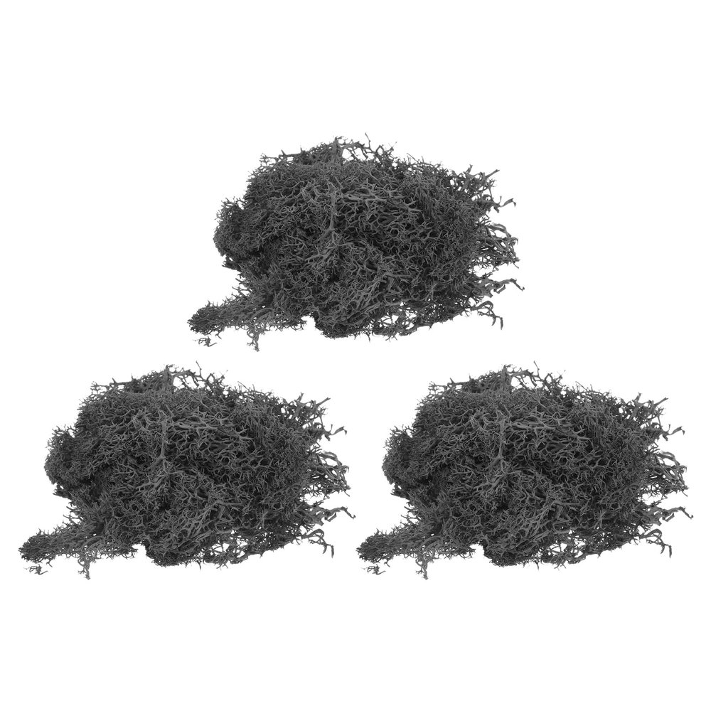 MECCANIXITY 3pcs 1.26 OZ Moss Fake Craft Moss Artificial Moss Natural Preserved Moss for Craft Arts Floral DIY Project Wall Wedding Garden Patio Table Terrariums Decoration(Green)