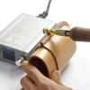 Electric leather edge pressing machine, hot leather edge creasing machine, for leather, with hot heads, for DIY leather edge polishing,Doublemachine view 2