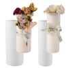 2 Pack 6 Inch Cylinder Candle Mold Pillar Candle Molds Taper - Resin Casting Silicone Molds for Home Decor & Candle Making Wave Spiral Mold view 1