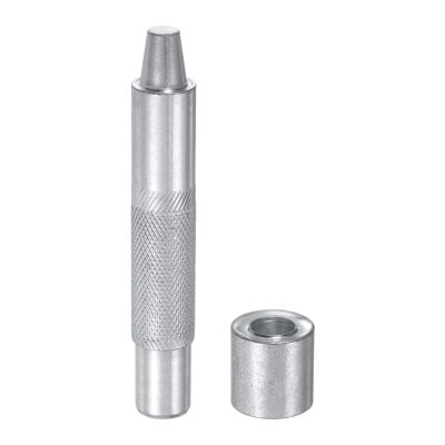 HARFINGTON Eyelet Hole Punch Die Tool 10mm 45# Steel Grommet Setter Install Tool Hollow Punch Tool Kit with Base for Fabric Clothing Crafts Bags