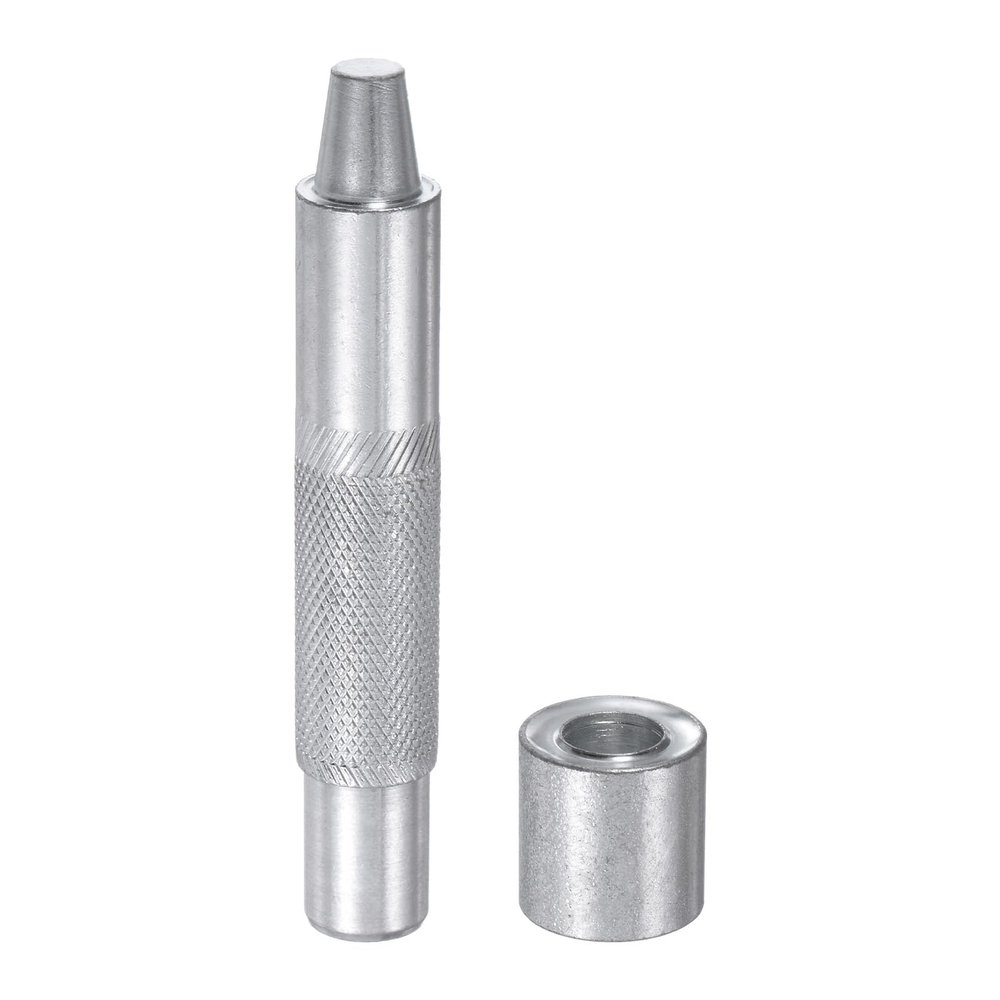 HARFINGTON Eyelet Hole Punch Die Tool 10mm 45# Steel Grommet Setter Install Tool Hollow Punch Tool Kit with Base for Fabric Clothing Crafts Bags