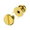 uxcell 5 Set 10mm Solid Brass Round Head Stud Screw Rivets Post Fastener for DIY Leather Craft Belt Wallet Handbag Decoration Repairs, Gold Tone view 4