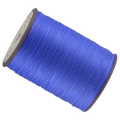 Kozelo Thin Leather Waxed Sewing Thread -[0.55mm x 137 Yards] Practical Long Waxed Cord Sewing Thread for Leather Craft DIY Bookbinding Use|PET & Wax Coating, Blue