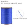 Kozelo Thin Leather Waxed Sewing Thread -[0.55mm x 137 Yards] Practical Long Waxed Cord Sewing Thread for Leather Craft DIY Bookbinding Use|PET & Wax Coating, Blue view 3