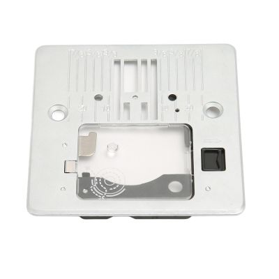 Needle Plate for Singer 4411, Q235 Steel Sewing Machine Needle Plate Position Needle Throat Plate with Cover Plate Replacement for Singer 4411 4423 4432 4452 44S