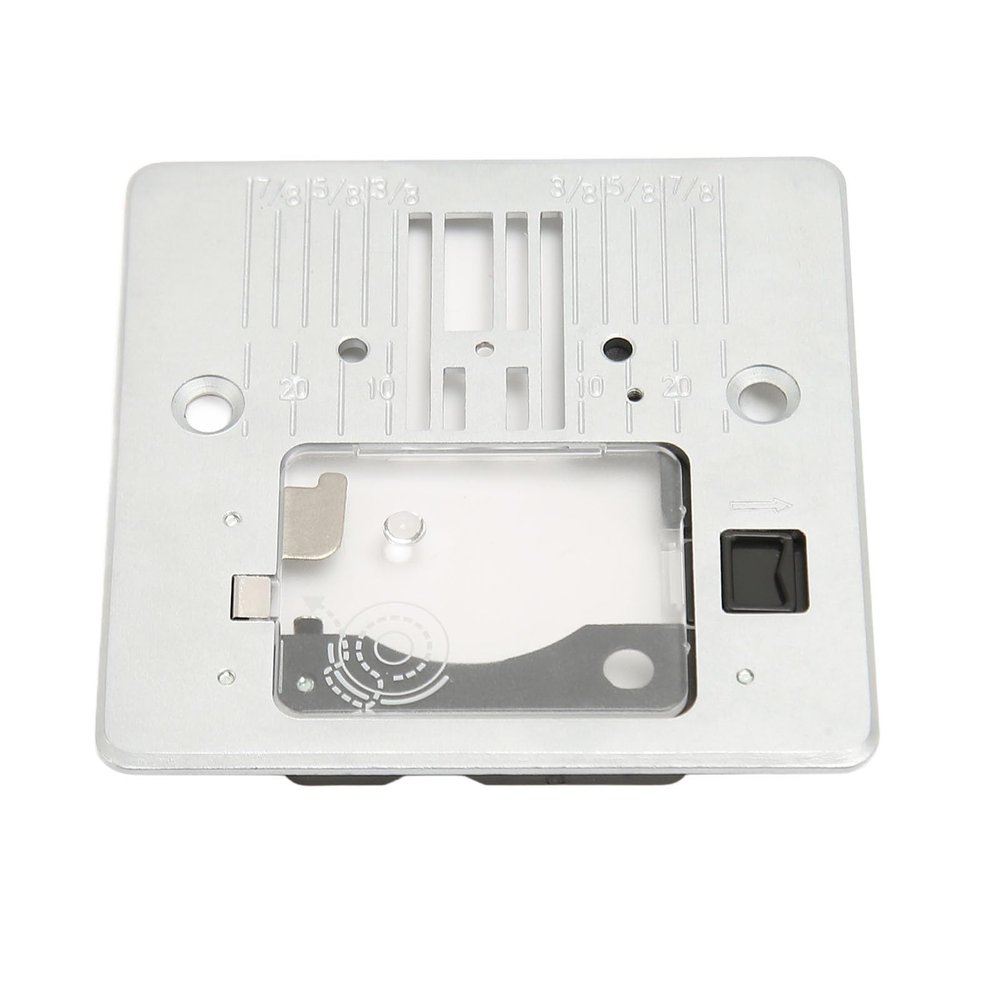 Needle Plate for Singer 4411, Q235 Steel Sewing Machine Needle Plate Position Needle Throat Plate with Cover Plate Replacement for Singer 4411 4423 4432 4452 44S