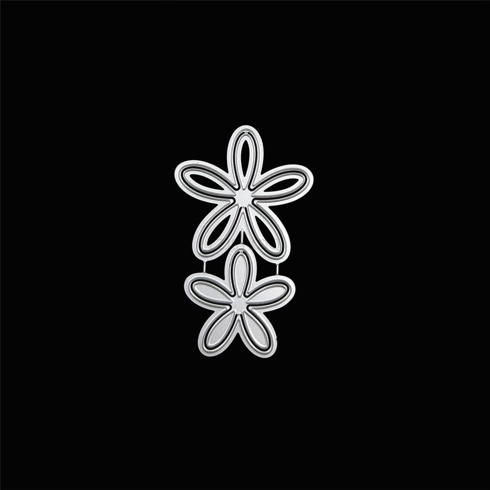 Hollow Flowers Die Cuts for Card Making, Plant Metal Cutting Dies for Paper Scrapbooking, DIY Stencils for Album Party Wedding Festivals Decoration