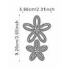 Hollow Flowers Die Cuts for Card Making, Plant Metal Cutting Dies for Paper Scrapbooking, DIY Stencils for Album Party Wedding Festivals Decoration view 2