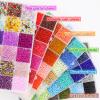 EuTengHao 3mm Glass Seed Beads for Bracelet Making Kit, 8/0 Small Craft Beads for Bracelet Necklaces Crafting Jewelry Making Supplies (36000Pcs,144 Colors) view 3
