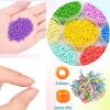 EuTengHao 3mm Glass Seed Beads for Bracelet Making Kit, 8/0 Small Craft Beads for Bracelet Necklaces Crafting Jewelry Making Supplies (36000Pcs,144 Colors) view 4