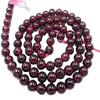 CHIKLEET Natural Jewelry Making Red Garnet Plain Round Shape Beads 4 Mm Beads for Jewelry, 13 INCHES lot of 5 Strands Chik-STRD- 91876 view 1