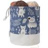 LeCorner Cute Cat Small Yarn Bag, Canvas Plastic Bag Holder (2 Pack) view 2