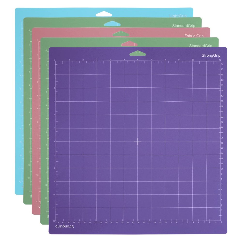 Jkjhbhged 5Pack Cutting Mats for 3/Maker/Explore 3/Air 2/Air/One(12X12 Inch) Quilting Cricket Mats Accessories