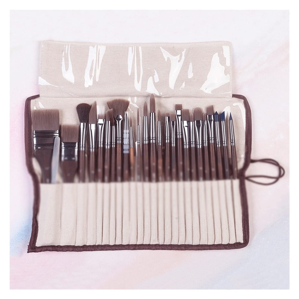 Oil Painting Brush Set Multifunctional Freestyle Watercolor Art Brush Kit Painting Professional Supplies (Color : E, Size