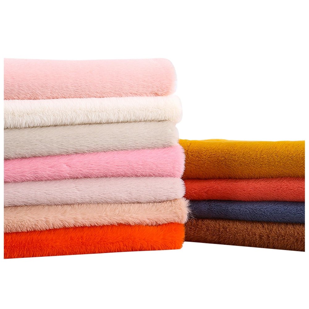 12mm Long Pile Faux Fur Soft Shag Fabric, Shaggy Faux Fur Material And Fluffy Textile, DIY Faux Fur Projects, For Craft Supply, Pet Beds, Blankets, Mats, Hobbyists, 50x50cm/50x160cm(Color:Blue 1,Size: