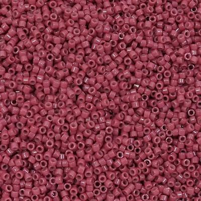 5 g Miyuki DELICA Seed Beads Rocailles, Size 11/0, Duracoat Opaque Cherry Blossom (# DB2353), Japan, Glass