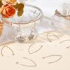 SOFPLATE 1 Box 40Pcs Drop Earring Hooks Stainless Steel Earring Wires Silver Long Marquise V Shaped Hook Earring Findings with Ear Nuts and Loop Dangle Earring Wires for Jewelry Making Supplies DIY view 4