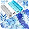 10 Rolls Summer Sea Animals Ribbons 6 Rolls 2.5" x 5 Yards Ocean Wired Edge Fabric Ribbons and 4 Rolls 10" x 10 Yards Mesh Ribbon Rolls for Wreath Craft Gift Wrapping Under the Sea Party Decoration view 1