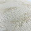 Backdrop King Inc, Two Tone Metallic Gator Fake Leather Upholstery, 3-D Crocodile Skin Texture Faux Leather PVC Vinyl/54 Wide (Beige Gold) view 3