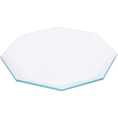 Plymor 5" Octagon, 5mm Thick Beveled Clear Glass, Pack of 2