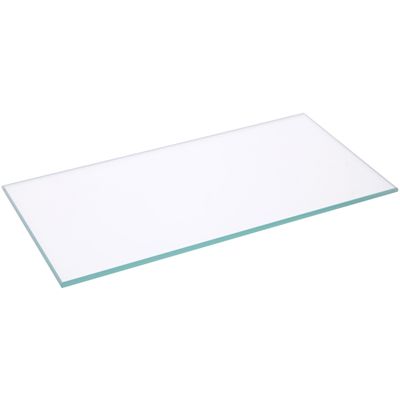 Plymor 3" x 6" Rectangle, 3mm Thick Non-Beveled Clear Glass, Pack of 2