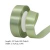 Sage Green Satin Ribbon 1 Inch x 25 Yards, Solid Color Fabric Satin Ribbon for Gift Wrapping, Hair Bows, Easter Crafts, Wreaths, Floral Bouquets, Wedding Parties, Baby Showers, DIY Handmade Projects view 2