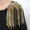 2 Pcs Rhinestone Shoulder Board Epaulets Fringe Shoulder Epaulettes Appliques DIY Jacket Uniform Shoulder Decoration view 3