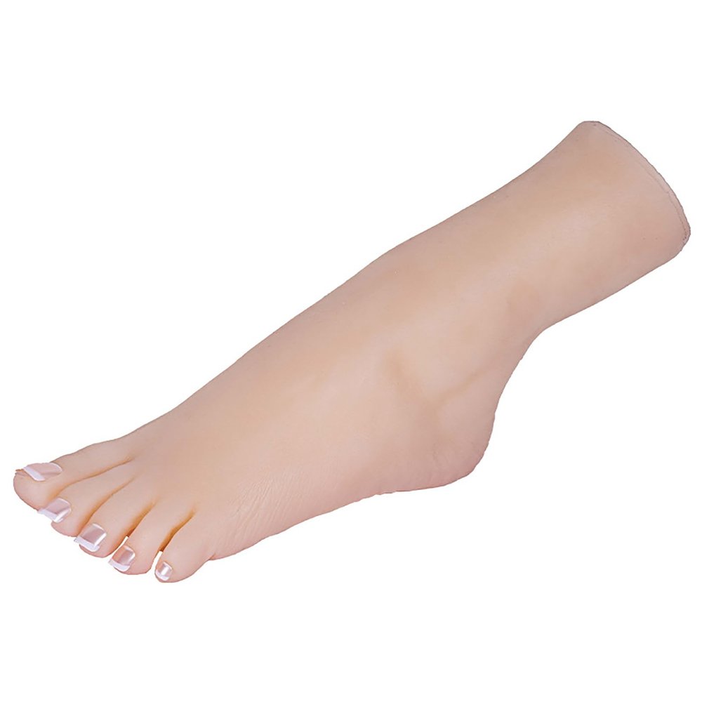 1 Pair Soft Silicone Lifesize Female Mannequin Feet Realistic Silicone Foot Mannequin Display Shoes Display Jewelry Sandal Shoe Sock Display Art Sketch ( Size : Bone )