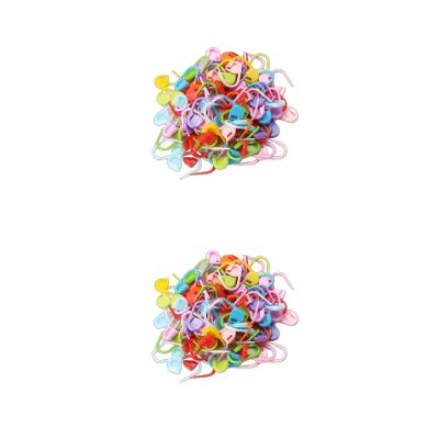 100Pcs Colorful Knitting Markers Crochet Locking Tool Craft Holder Colorful Knitting Locking Markers Safety Pins For Needle Clip Knitting Crochet