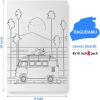 8 Pack (8x10) Pre Drawn Canvas Boards for Painting for Adults, Sip and Paint Party Supplies Canvas Painting Set, Beginner Favor, (Landscape) view 2