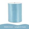 LEEQE Mist Blue Satin Ribbon 4 inch X 15 Yards Polyester Ribbon for Gift Wrapping Very Suitable for Weddings Party Hair Bow Invitation Decorations and More view 2
