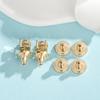 Earring Backs for Droopy Ears, JIACHARMED Big Earring Lifters Supports Backs for Studs Heavy Earrings Large Locking Earring Backings Replacement 6pcs Backstop Secure Comfortble Stopper, Gold view 3